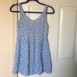 H&M blue floral dress
